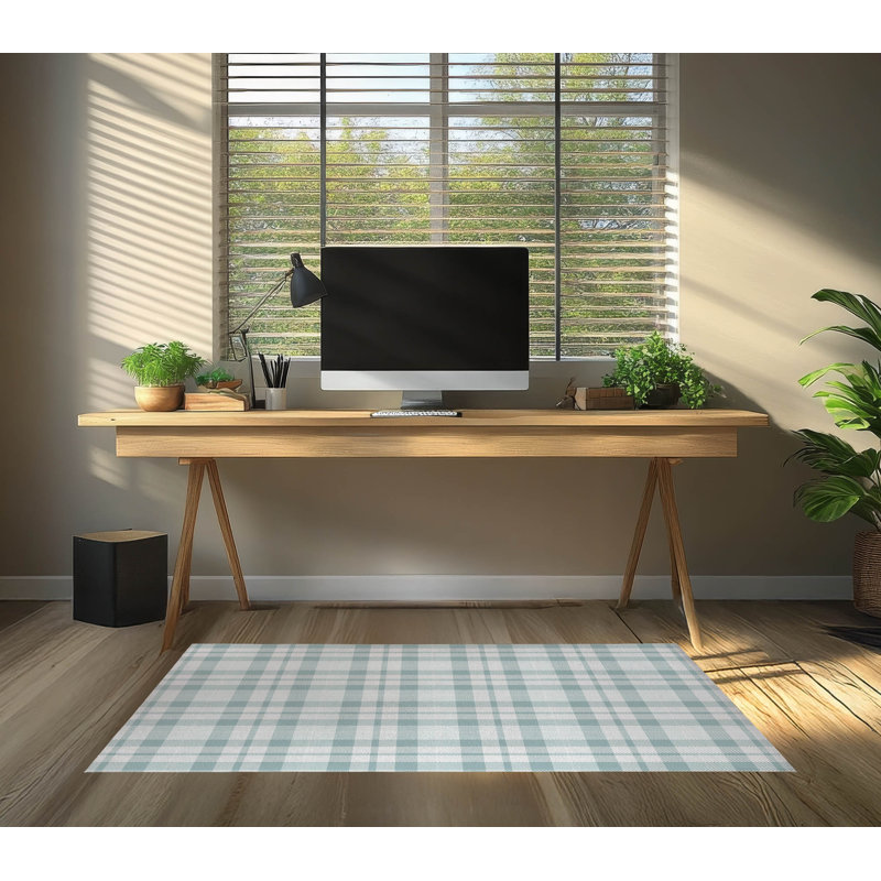 Tapis de bureau Gen Gen, L 5 pi x L 3 pi, Ardoise / Bleu