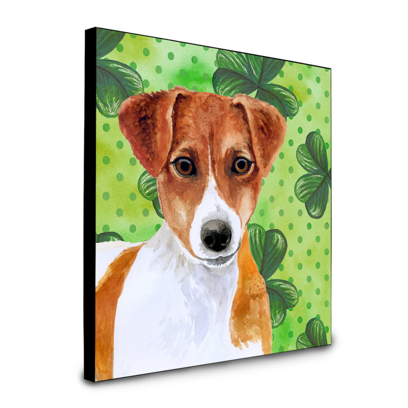 Panneau mural d’art Ibiza, Jack Russell terrier brun