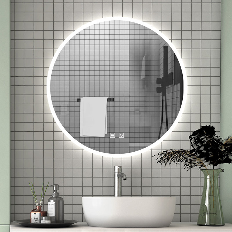 Consuella Round Mirror, 152.4 cm H x 152.4 cm W