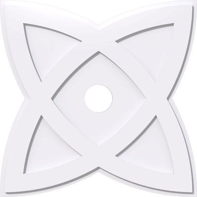 Médaillon de plafond contemporain en PVC de qualité architecturale 28 po x P 4 po x P 10 1/2 po x P 1 po Cosmo