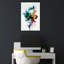 Abstract Color Burst Abstract Bold Colorful Violet Wall Art Print 1 Piece Wrapped Canvas Wall Art-1592229296