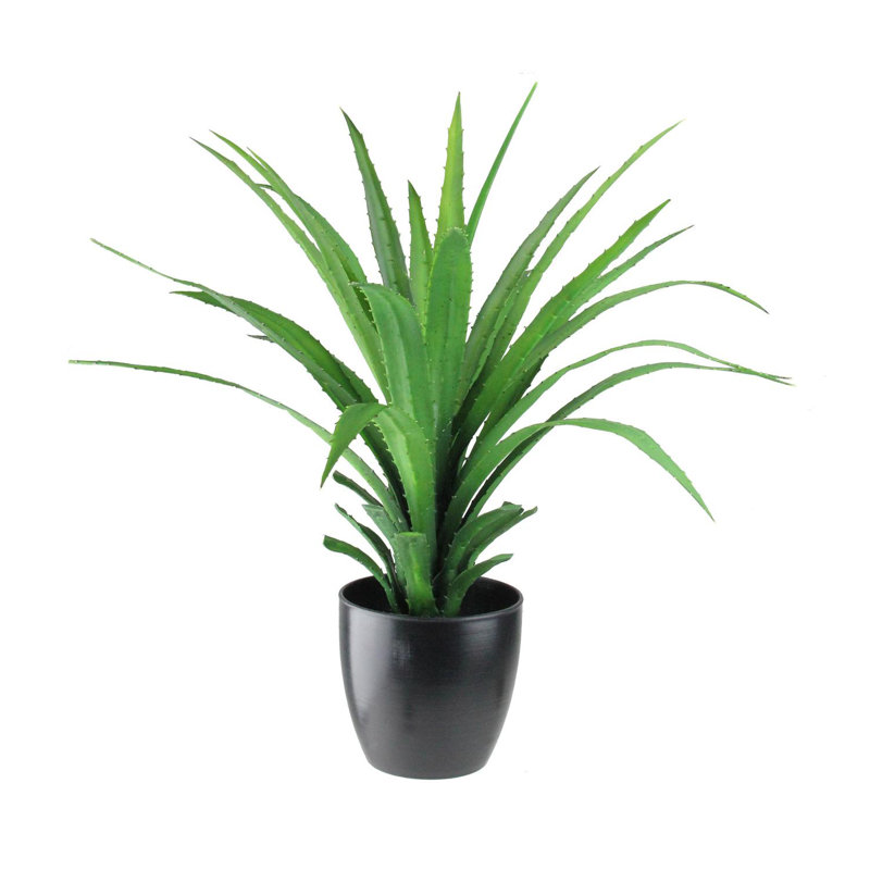 Plante artificielle 27 po vert et noir
