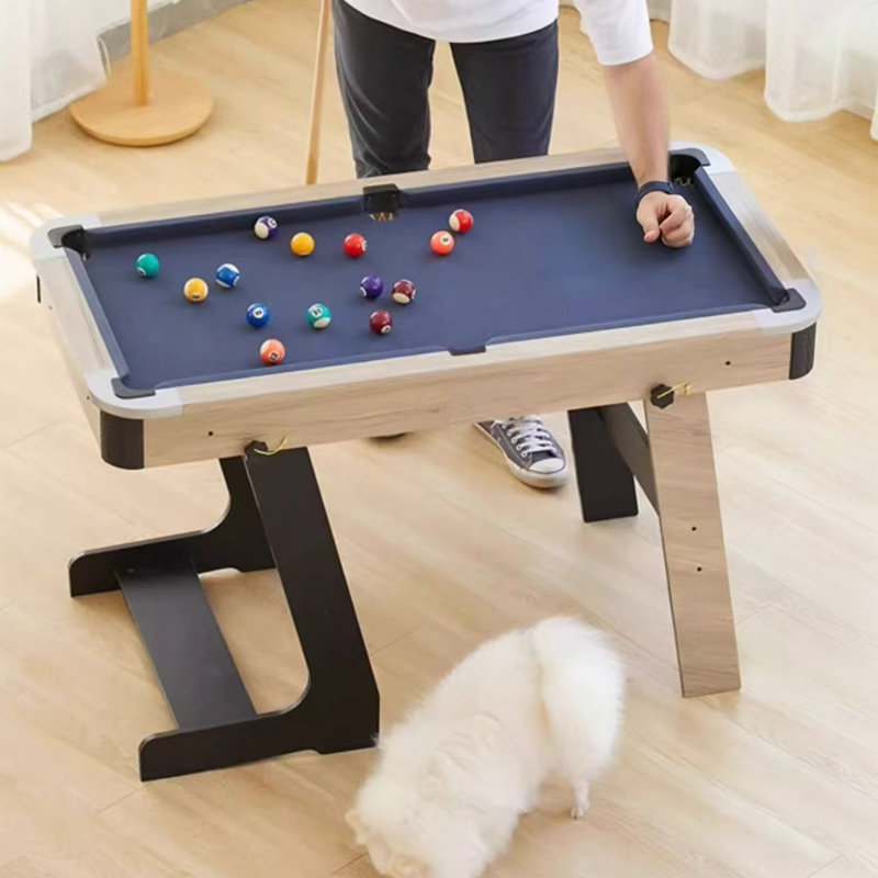 Gris, brun, noir, 100% polyester rectangulaire, table de jeu multi en bois manufacturé, Gris/brun/noir