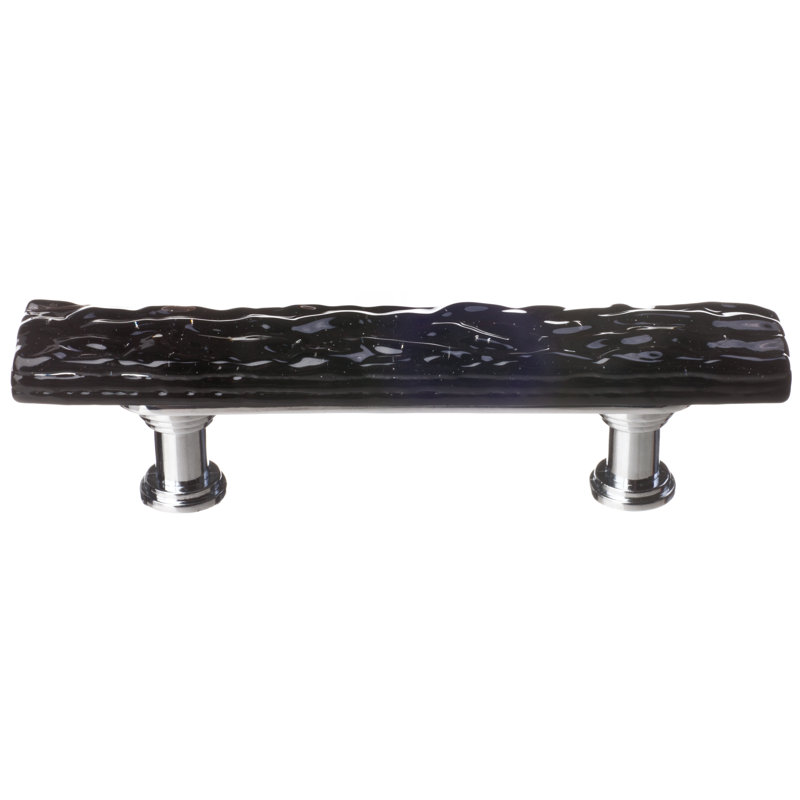 Skinny Glacier Bar / Handle Pull, Polished Chrome, Black