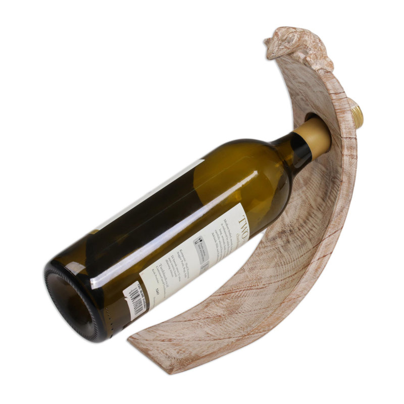 Porte-bouteilles en bois Belfair Peeking Gecko