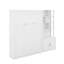 Lit escamotable double avec tablettes