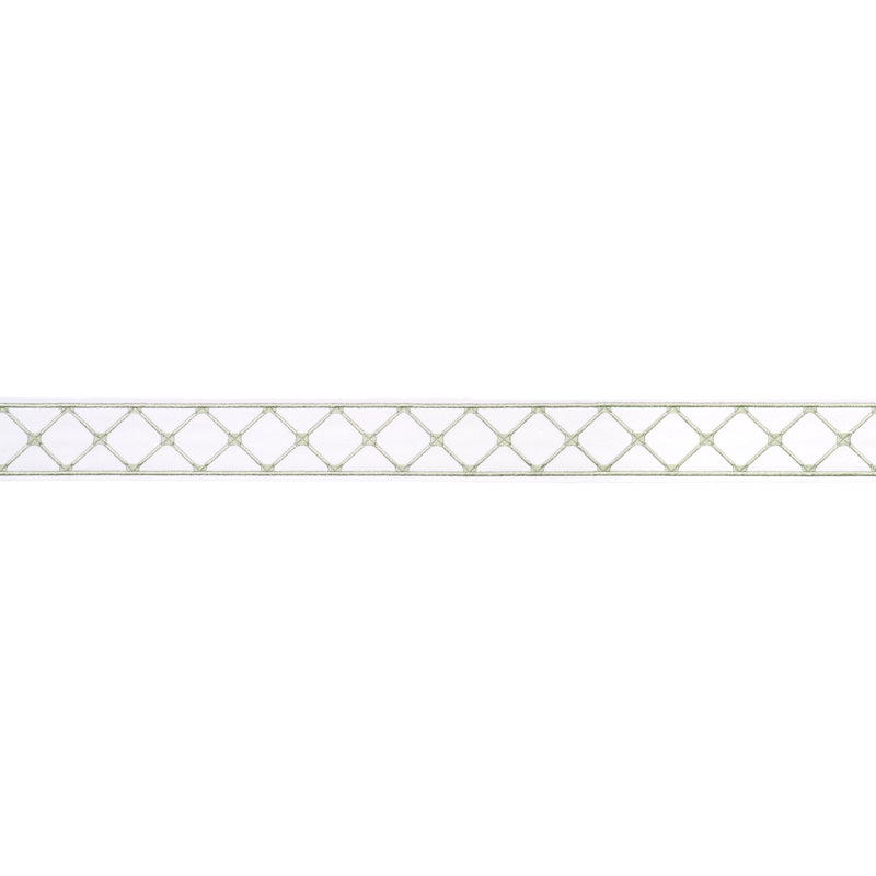 Schumacher X Paloma Contreras Parisian Bamboo Trim, Celadon