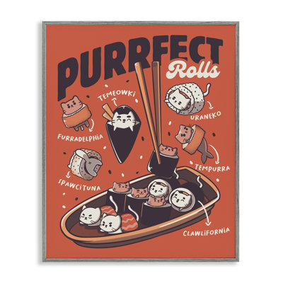 «Purrfect Rolls», reproduction de giclée par Tobe Fonseca