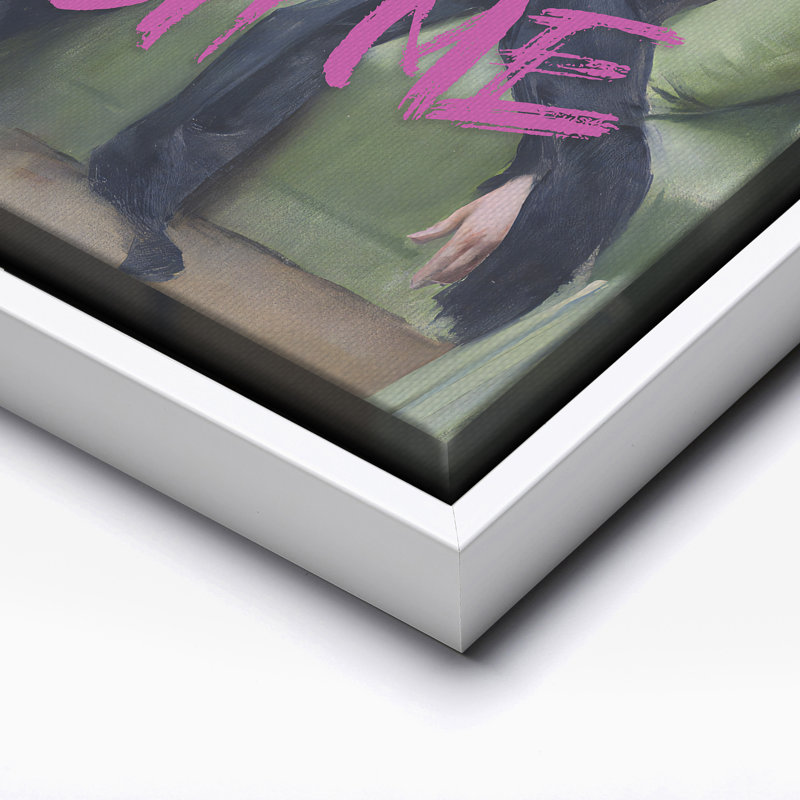 Don't Rush Me No1, Canvas, White Framed, 08"H x 10"W
