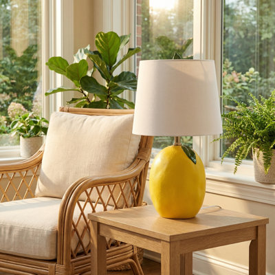 20.50"H Lemon Table Lamp With Shade