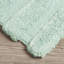 Tapis de bain 17 x 24 po, 100% Macro-filé, rayé, touffeté, lustré, décoloré et taché, dossier antidérapant, tapis lavable à la machine, motif à rayures, fabrication, base,