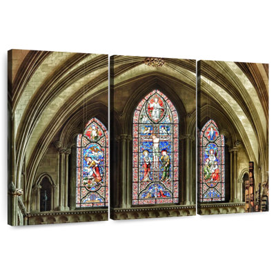 Lilie Cathedral Stained Glass Windows