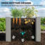 Jardinière pour balcon, jardinière extérieure, lit de jardin surélevé (seulement jardinière)-129935680-129935679