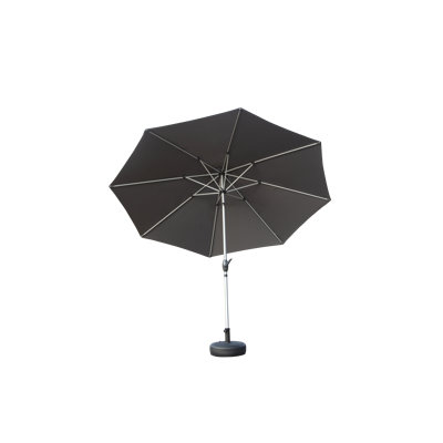 Parasol de patio 9 pi avec 8 nervures, inclinaison et manivelle Daniel