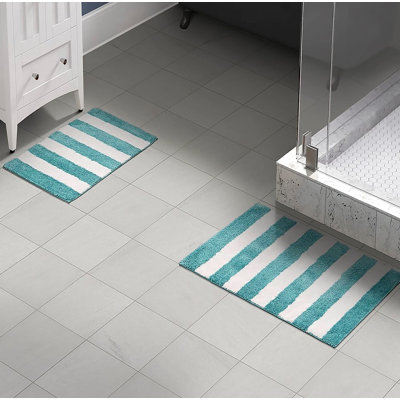 Ensemble de bain 2 pièces à rayures douces et moelleuses