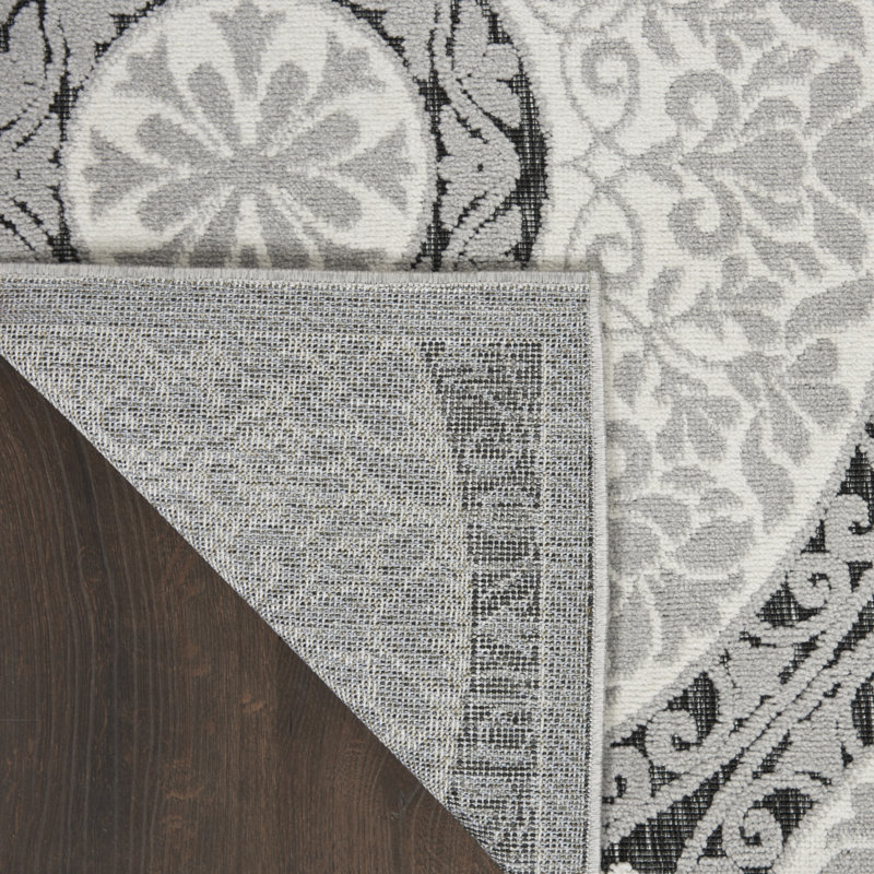 Tapis gris Romelia, Rectangle 2 pi 2 po x 3 pi 9 po