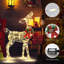 Renne de Noël avec 50 lumières DEL