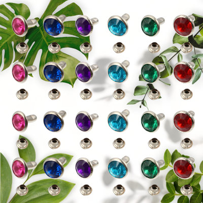 Crystal Rivets 120 Pcs 8MM