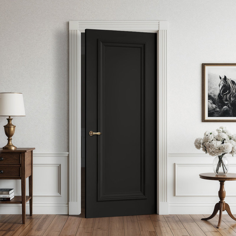Dalle de porte intérieure en composite Hollow Core, 84 x 32, Noir
