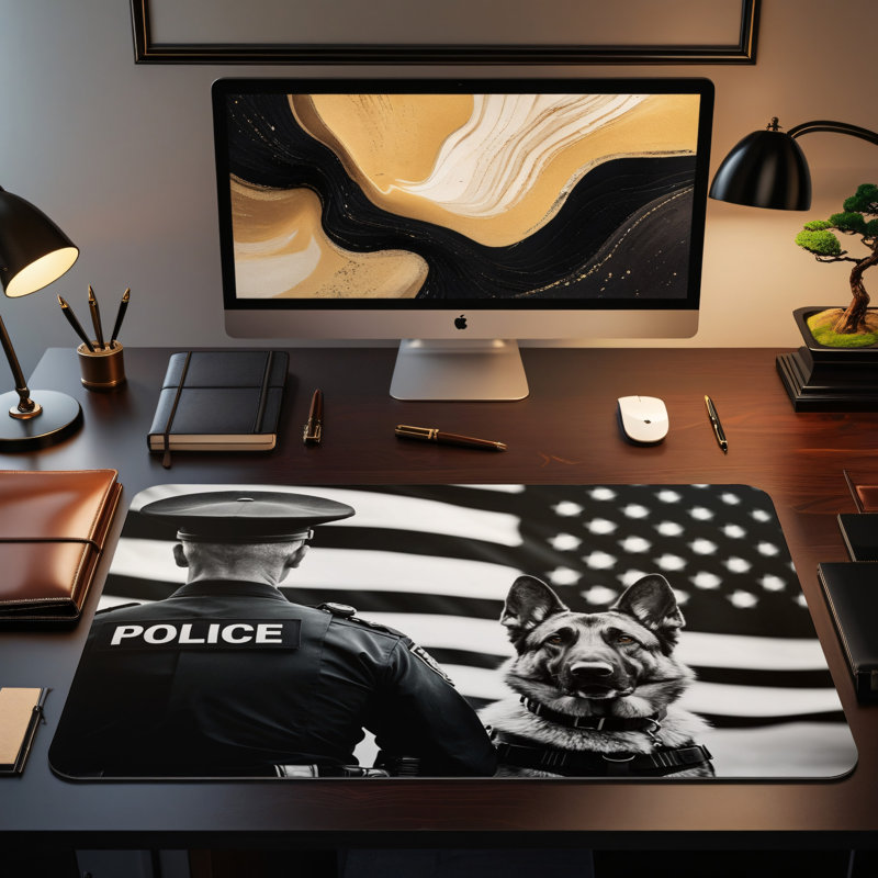 Polyester Desk Pad, 14.4x12.1