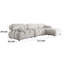 Ensemble de canapé modulaire 4 pièces Hito, capitonné Bubble-115686040-115686042