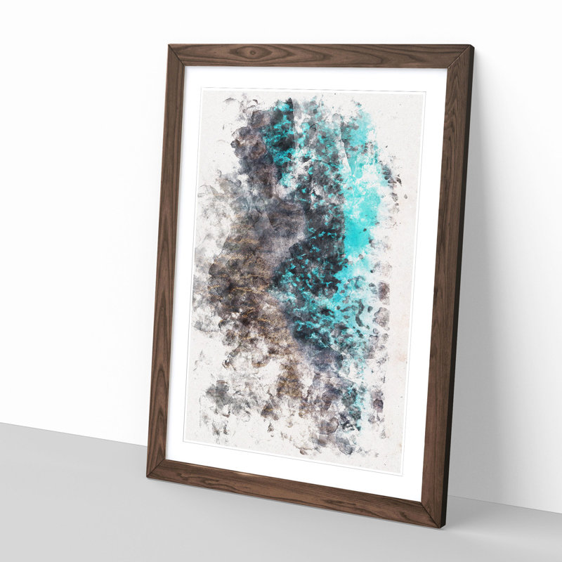 Beach Dreams - Picture Frame Painting Print, 87cm H x 62cm W x 2cm D, Walnut Framed