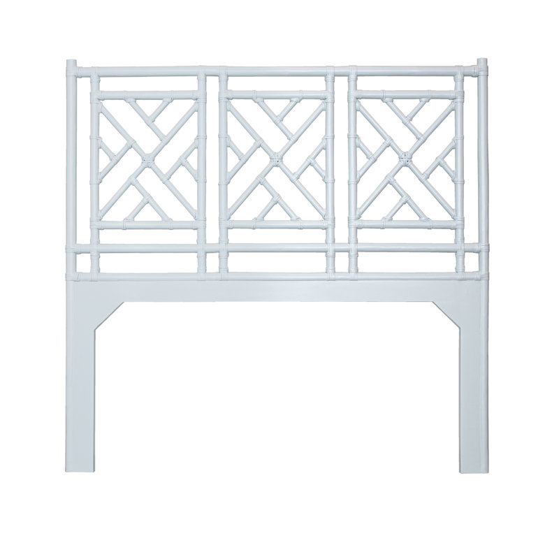 Chippendale Headboard, Queen, Light Blue