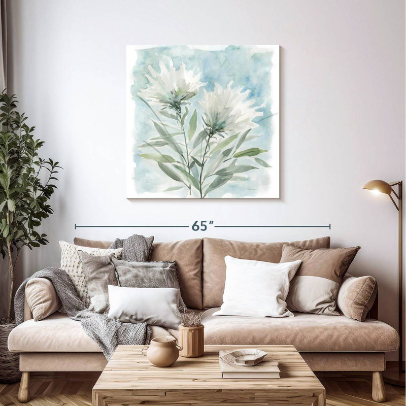 Harnek Wild Thistle Bloom I, 39" H x 39" W