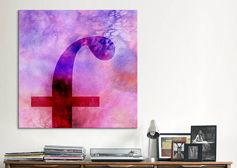 Art textuel sur toile, H 26 po x l 26 po x P 1,5 po, f