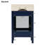 Meuble-lavabo de 20 pouces avec lavabo en céramique-5363961