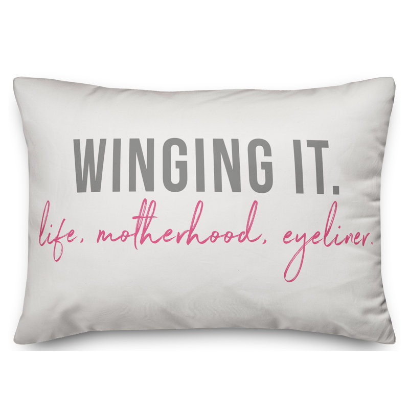  «Winging it: Life», maternité, coussin lombaire Eyeliner