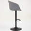Tabourets de bar pivotants réglables avec anneau en caoutchouc - Chaises en îlot de cuisine de style Mid-Century capitonné pour îlot de cuisine, gris, ergonomique et minimaliste