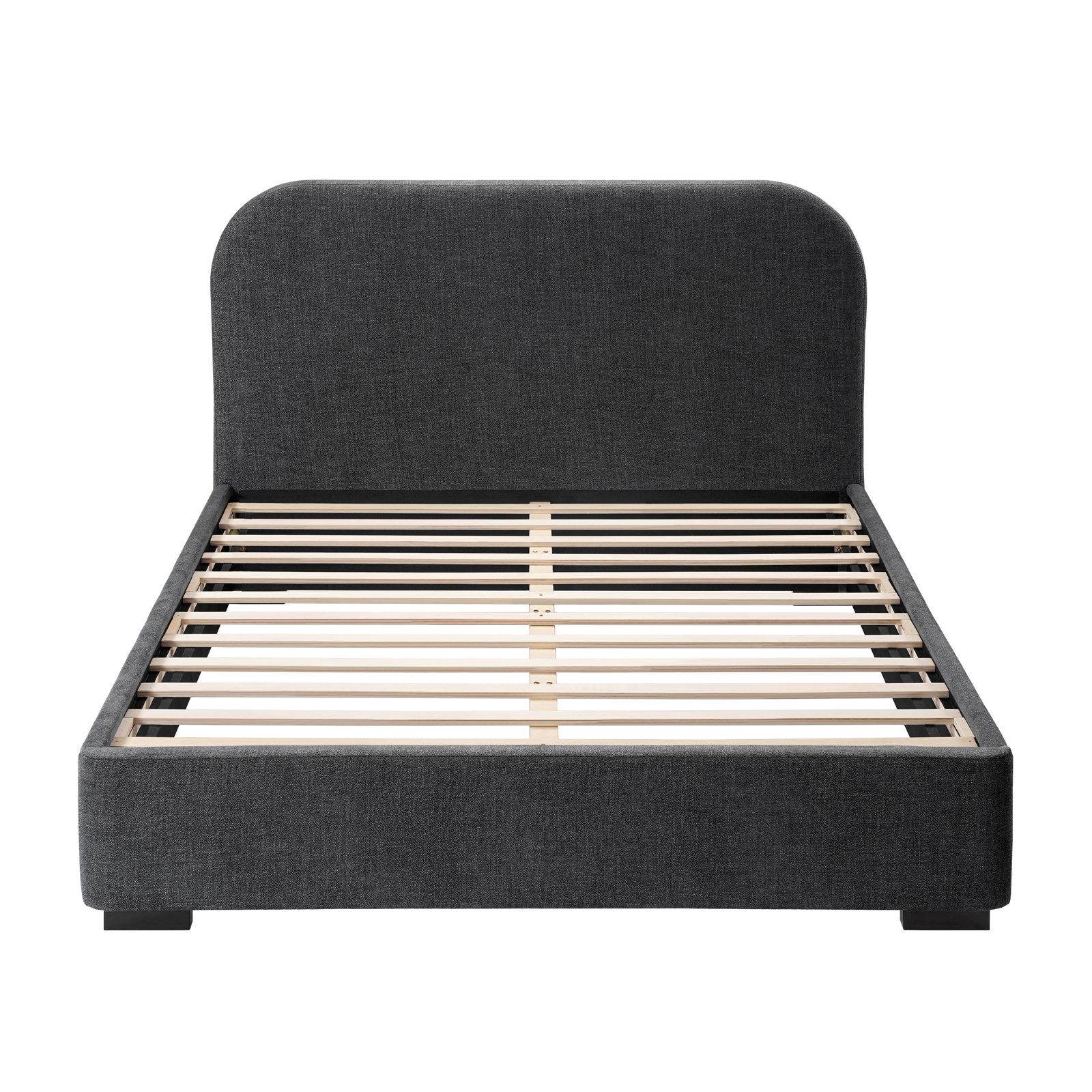 Reigen Upholstered Platform Bed, Queen, Black