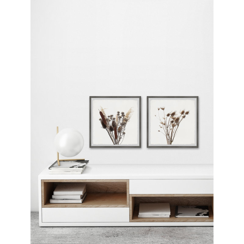 Wildflowers Bundle by Marmont Hill - 2 Piece Single Picture Frame Painting Set, 45" H x 45" W