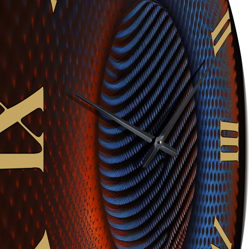 Horloge murale Portals Moire Futuristic Matrix I, H 36 po x l 36 po