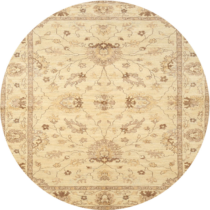 Cherfrere Oriental Indoor Rug, Round 8'