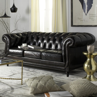 Canapé Chesterfield en cuir Shoreham
