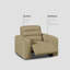 Fauteuil inclinable en cuir pleine fleur surdimensionné de 46 po à double alimentation avec gravité zéro et commandes indépendantes-1263294920