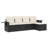 Vidaxl Garden Sofa Set Black, Cream White