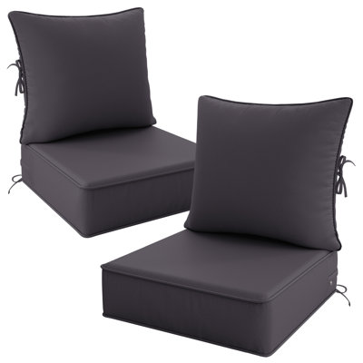 24" X 24" X 6.5" Outdoor Cushion Set Patio Chair Cushions