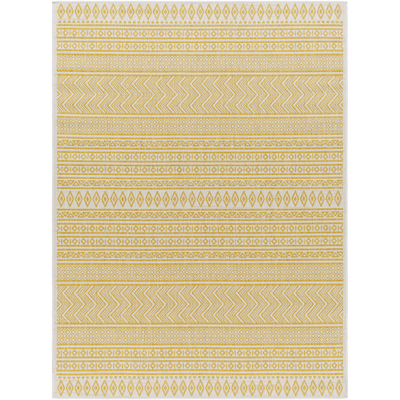 Marion Indoor & Outdoor Boho Saffron Beige Rug, Rectangle 160 x 230cm