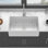 Kitchen Sink - 33 Inch Porcelain Ceramic Single Bowl Reversible Design Kitchen Sink