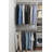 Grid 65" W - 113" W Corner Closet System (Can be Cut to Fit)-2116450437