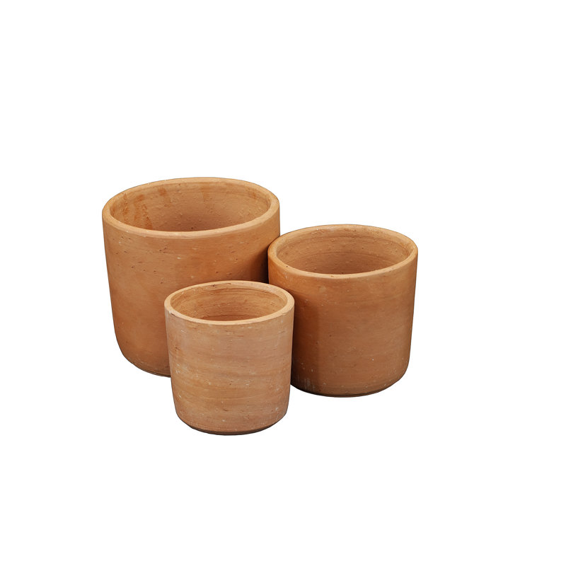 Ensemble de pots à fleurs en argile 3 pièces Karley