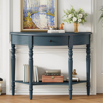 Console avec tiroir et tablette de style campagnard Farmhouse