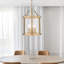 8.75 in. 3-Light Dimmable Lantern Pendant Light with Clear Glass and Adjustable Chain-951854506