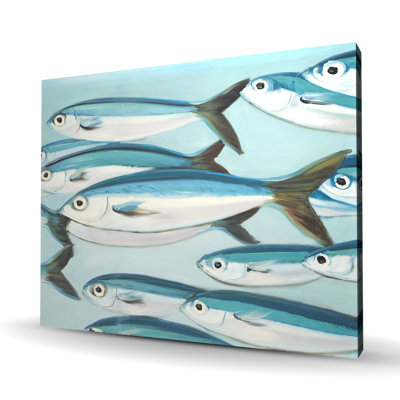 Small fish of caesio caerulaurea - Marine Canvas Decor