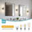 2 Light Bathroom Vanity Light Brushed Nickel, Bathroom Light Fixtures Side Mirror, Modern Bedroom Vanity Lighting Fixtures With Glass Shade