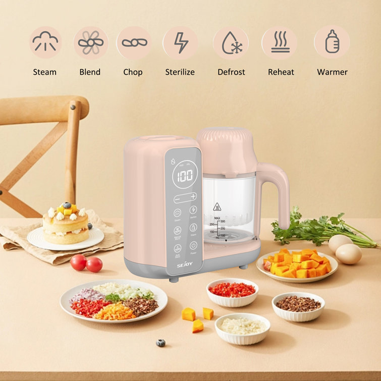 Baby Food Maker, Multifunction Baby Food Processor Chopper Grinder, Baby  Food Steamer and Puree Blender in-One, with Bottle Warmer, Auto Cooking 