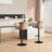 Latiera Swivel Adjustable Height Bar Stools Faux Leather Counter Stools with Footrest-98722005